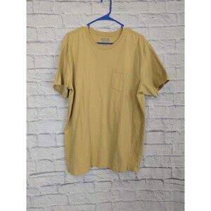 Katin 100% Cotton Mens XL Tee Shirt with pocket butter or golden yellow natural